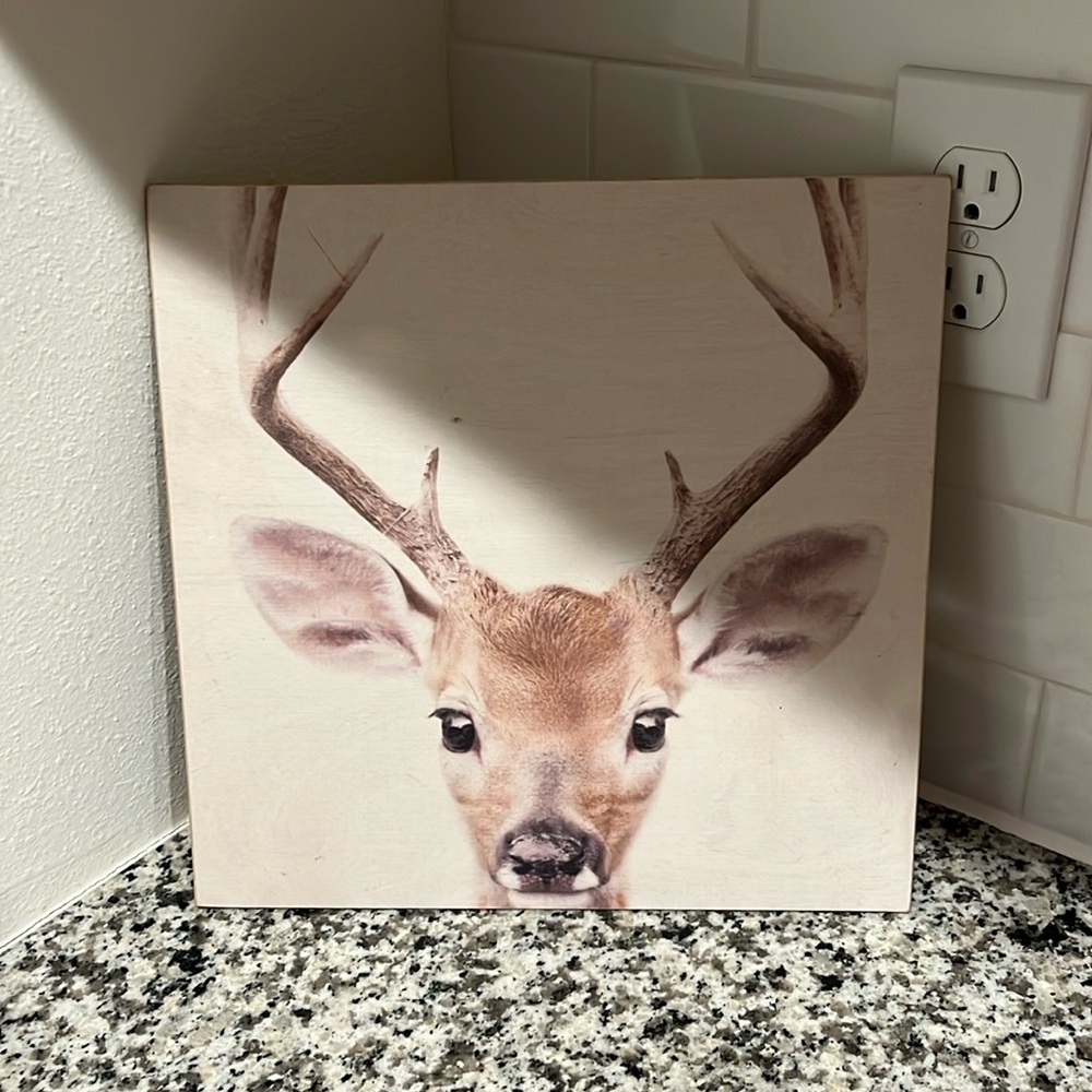 Deer Wood Print